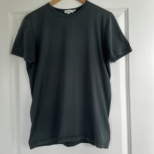 Sunspel classic tee size S green, excellent condition hardly worn
